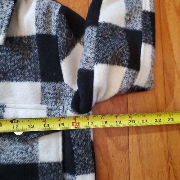 Daphnea Paris Womens Jacket Size Small Black / White Plaid - Picture 5 of 7